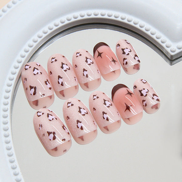 12 Sizes-24 Pcs Press On Nails MY133