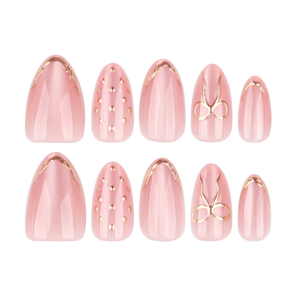 12 Sizes-24 Pcs Press On Nails JP4288
