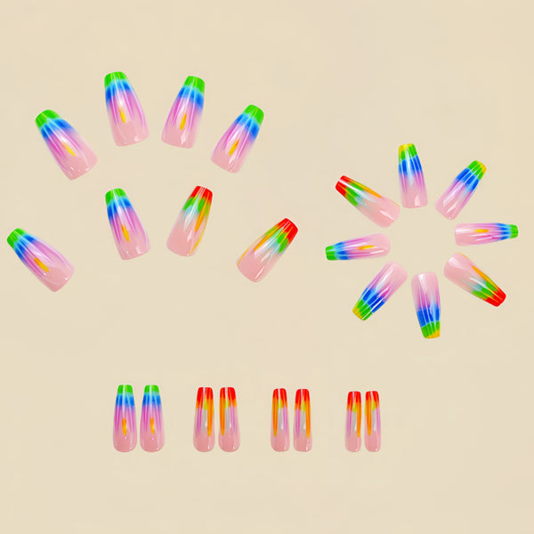 12 Sizes-24 Pcs Press On Nails Y647