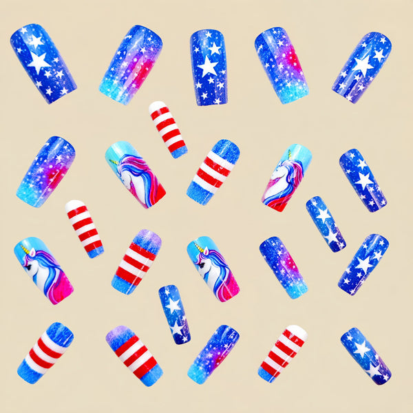 12 Sizes-24 Pcs Press On Nails Y681
