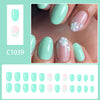 12 Sizes-24 Pcs Press On Nails C1039