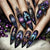 12 Sizes-24 Pcs Press On Nails Y1140