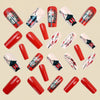 12 Sizes-24 Pcs Press On Nails Y1417