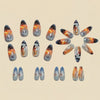 12 Sizes-24 Pcs Press On Nails Y1558