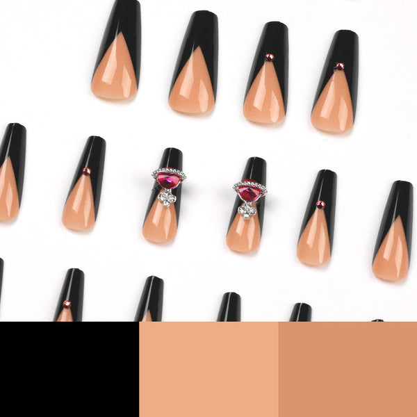 12 Sizes-24 Pcs Press On Nails JP1622