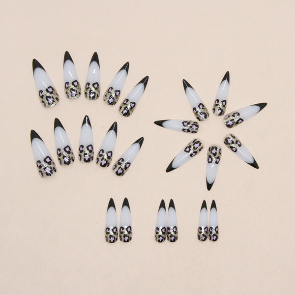 12 Sizes-24 Pcs Press On Nails W809