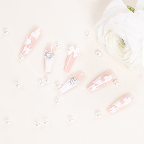 12 Sizes-24 Pcs Press On Nails JP1336