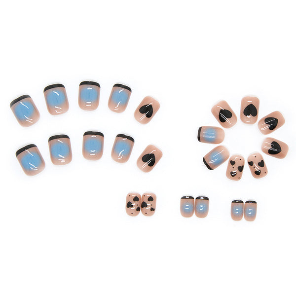 12 Sizes-24 Pcs Press On Nails R535