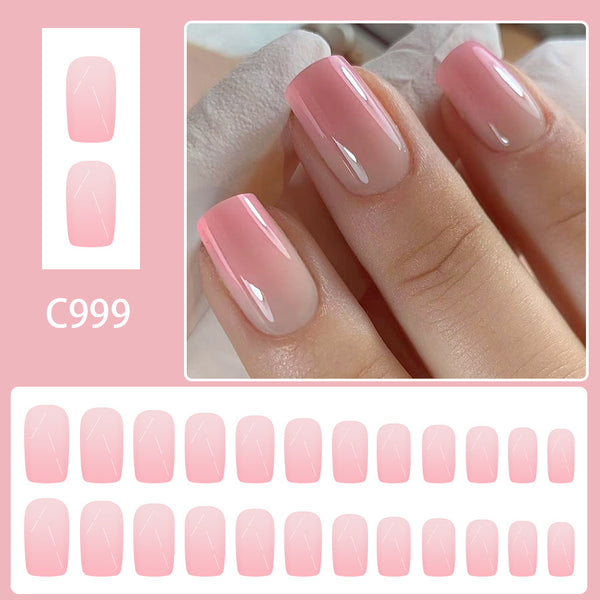 12 Sizes-24 Pcs Press On Nails C999