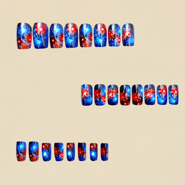 12 Sizes-24 Pcs Press On Nails Y507