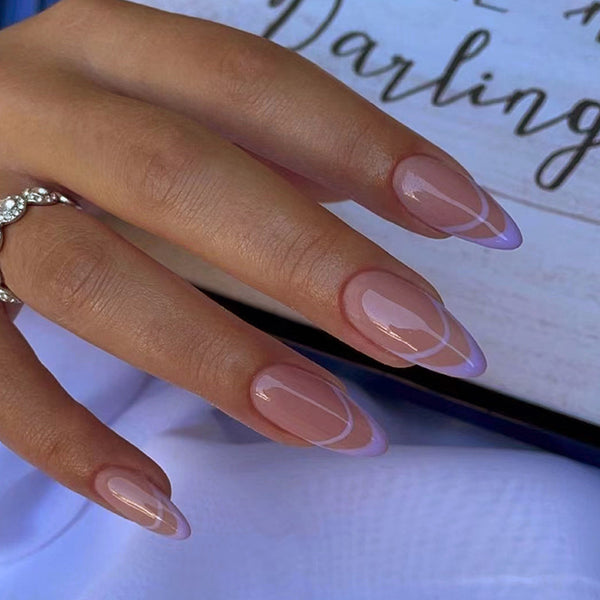 12 Sizes-24 Pcs Press On Nails W1043