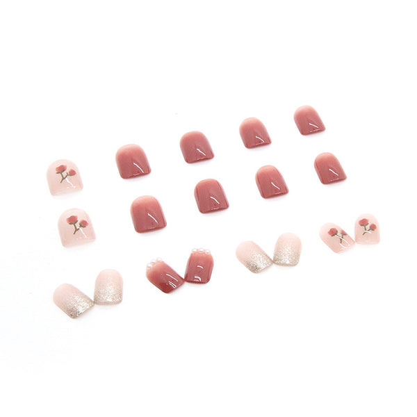 12 Sizes-24 Pcs Press On Nails Z484