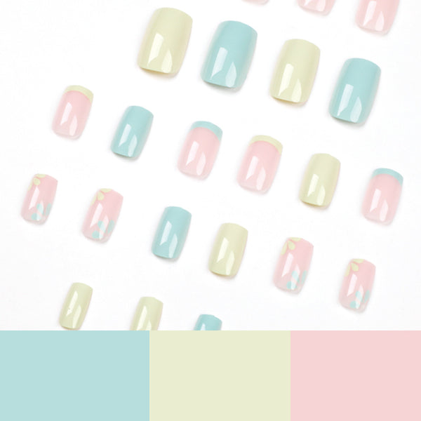 12 Sizes-24 Pcs Press On Nails JP1802