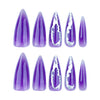 12 Sizes-24 Pcs Press On Nails DIY62
