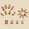 12 Sizes-24 Pcs Press On Nails Y431