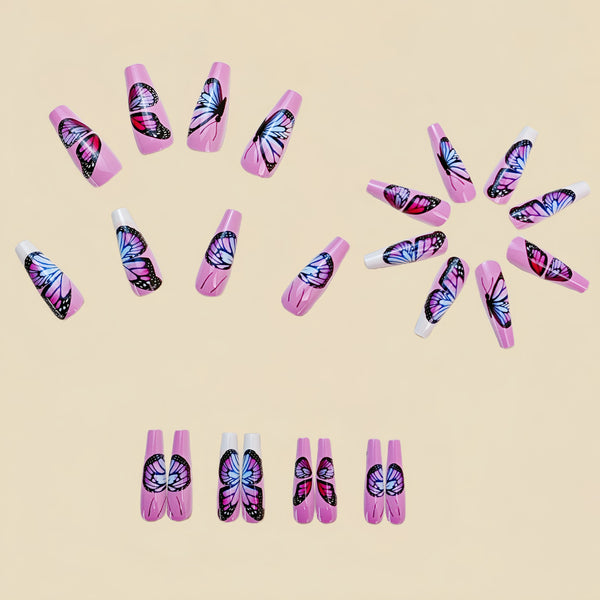 12 Sizes-24 Pcs Press On Nails Y754