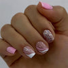 12 Sizes-24 Pcs Press On Nails W1168