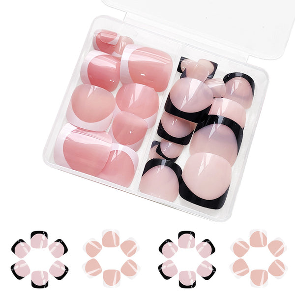48 Pcs Press On Nails FrenchToe-2-48pcs