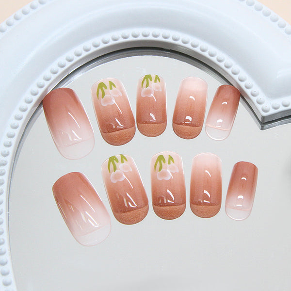 12 Sizes-24 Pcs Press On Nails R728