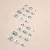 12 Sizes-24 Pcs Press On Nails K007