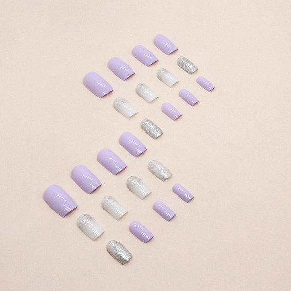 12 Sizes-24 Pcs Press On Nails W1049