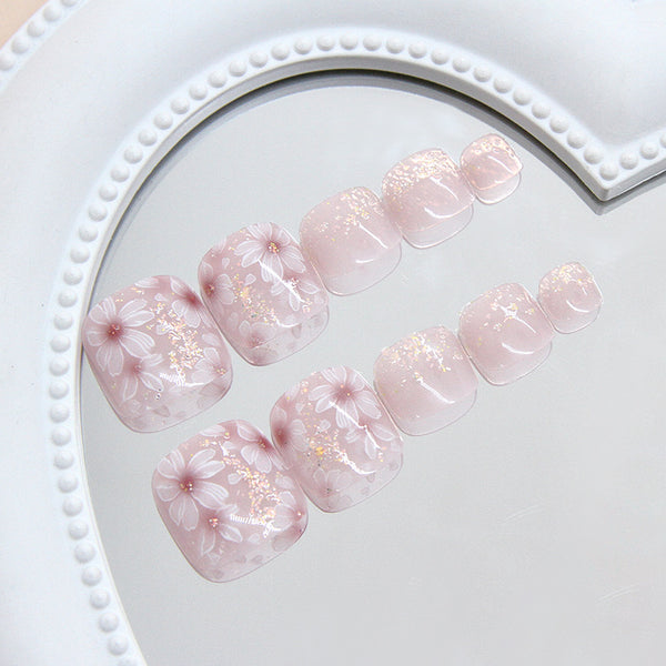 12 Sizes-24 Pcs Press On Nails F170