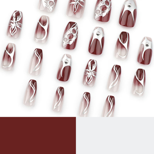 12 Sizes-24 Pcs Press On Nails JP3540