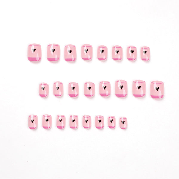 12 Sizes-24 Pcs Press On Nails JP1833