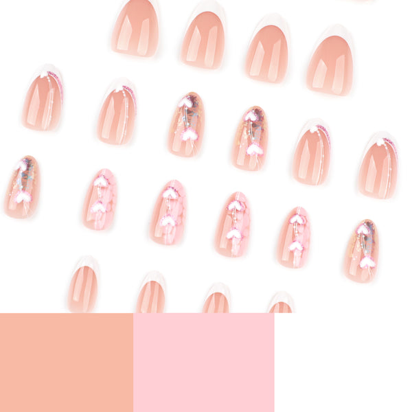 12 Sizes-24 Pcs Press On Nails JP3869