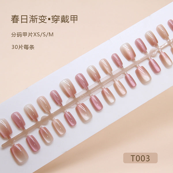 12 Sizes-24 Pcs Press On Nails T003
