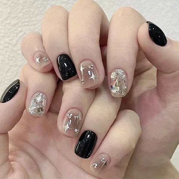 12 Sizes-24 Pcs Press On Nails JP2319