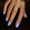 Blue Glossy Medium Square Press on Nails