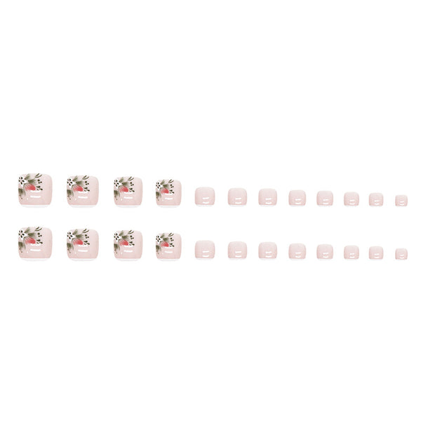 12 Sizes-24 Pcs Press On Nails F055