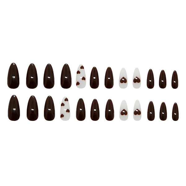 12 Sizes-24 Pcs Press On Nails W2128