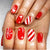 12 Sizes-24 Pcs Press On Nails Y1275
