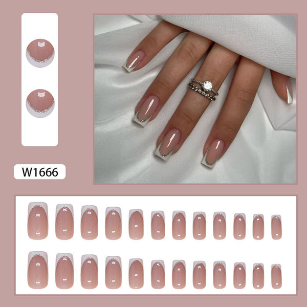 12 Sizes-24 PcsPress On Nails W1666