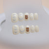 12 Sizes-24 Pcs Press On Nails K020