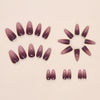 12 Sizes-24 Pcs Press On Nails W2012