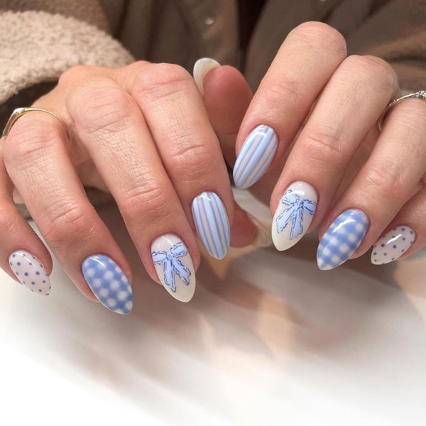 12 Sizes-24 Pcs Press On Nails JP4302