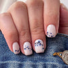 12 Sizes-24 Pcs Press On Nails W1048