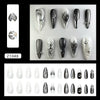 12 Sizes-24 Pcs Press On Nails Z1048