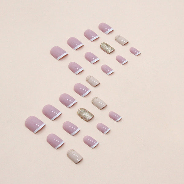 12 Sizes-24 Pcs Press On Nails W979
