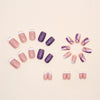 12 Sizes-24 Pcs Press On Nails W396
