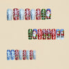 12 Sizes-24 Pcs Press On Nails Y1212
