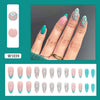 12 Sizes-24 Pcs Press On Nails W1039