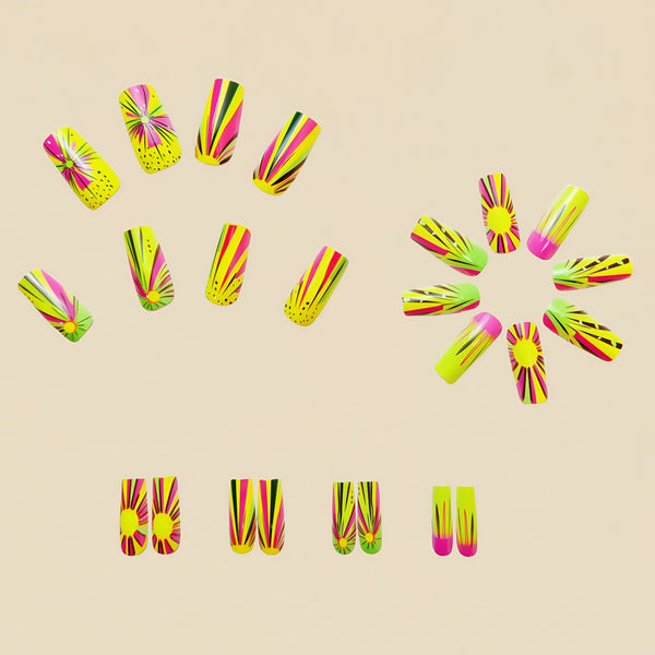 12 Sizes-24 Pcs Press On Nails Y559