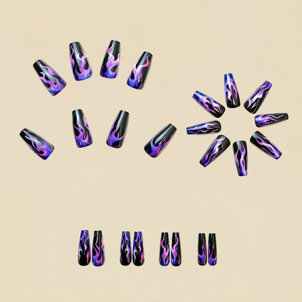 12 Sizes-24 Pcs Press On Nails Y699