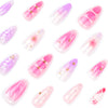 12 Sizes-24 Pcs Press On Nails JP3854