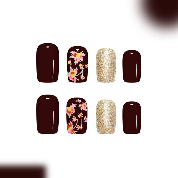 12 Sizes-24 Pcs Press On Nails C1076