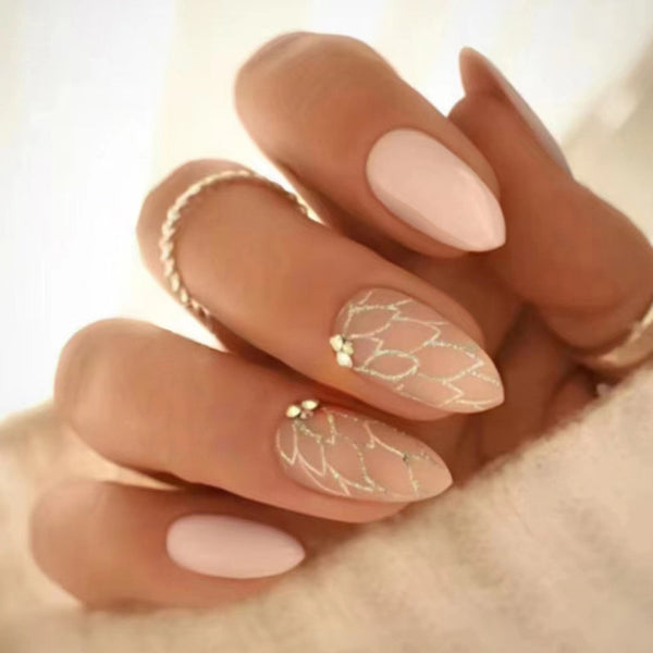 12 Sizes-24 Pcs Press On Nails Z841